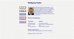 Desktop Screenshot of hutters-online.de