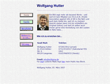 Tablet Screenshot of hutters-online.de